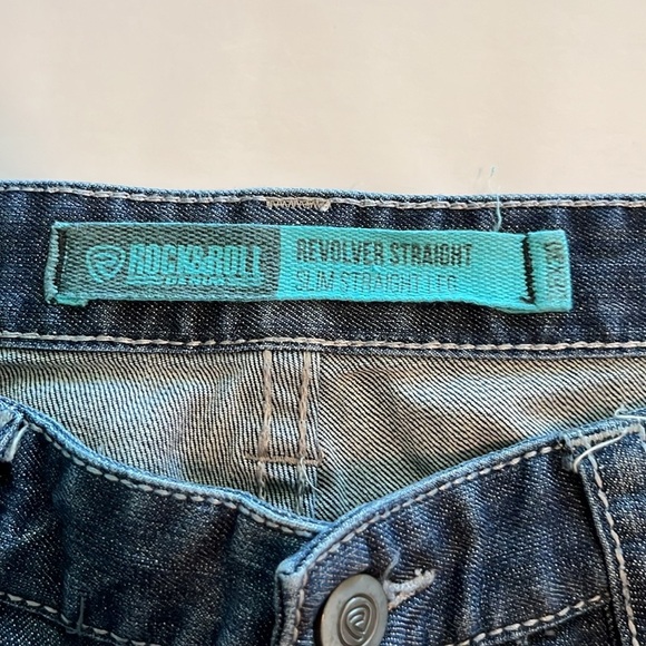 Rock & Roll Denim Revolver Straight Slim Size 36 x 30 - Picture 9 of 16